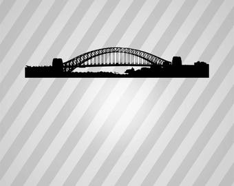 Bridge silhouette | Etsy
