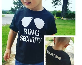 Ring Bearer Shirt - Ring Security Shirt - Wedding Rehearsal Shirt - Wedding Shirt Ring Bearer - Ring Bearer Gift - Ring Bearer Outfit