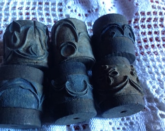 Width 30mm, set of six rollers to ink for embroidery