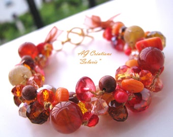 NOVELTY BRAID SOLARIS BEADS BRACELET