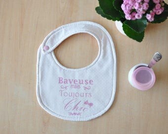 Bib for baby girl chic "runny but still Chic"