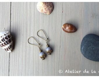 Jade Dove collection Iris earrings