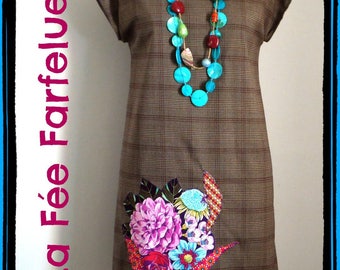Dress SOANNE fine wool from 34 to 50