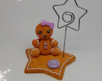Mark up gingerbread polymer clay (purple)