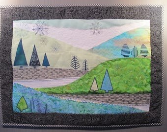 Small patchwork "crenotherapy" blues and Greens