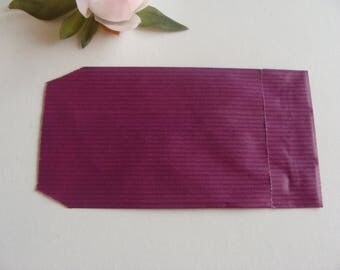 1 jewel purple 7 * 12 cm kraft Brown background paper bag gift wrapping