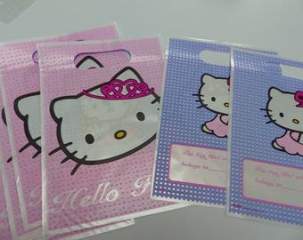 8 bags of holiday HELLO KITTY bags candy bags, candy bags for gifts for birthdays party guests