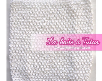 2/3/4/5/6 years stretch crochet tutu dress strapless white girl