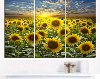 Sunflower canvas | Etsy