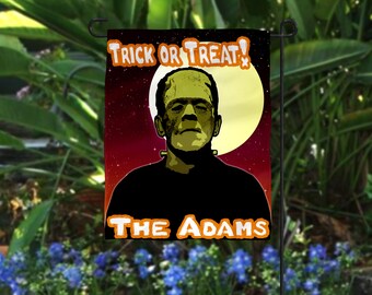 personalized trick or treat halloween garden flag outdoor halloween decorations - Personalized Halloween Decorations personalized trick or treat halloween garden flag outdoor halloween decorations - Personalized Halloween Decorations
