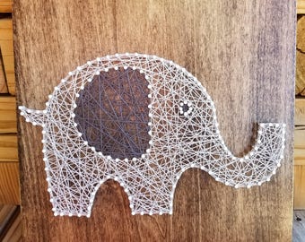 Baby Elephant String Art
