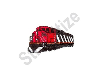 Santa Fe Warbonnet Train Engine Machine Embroidery Design