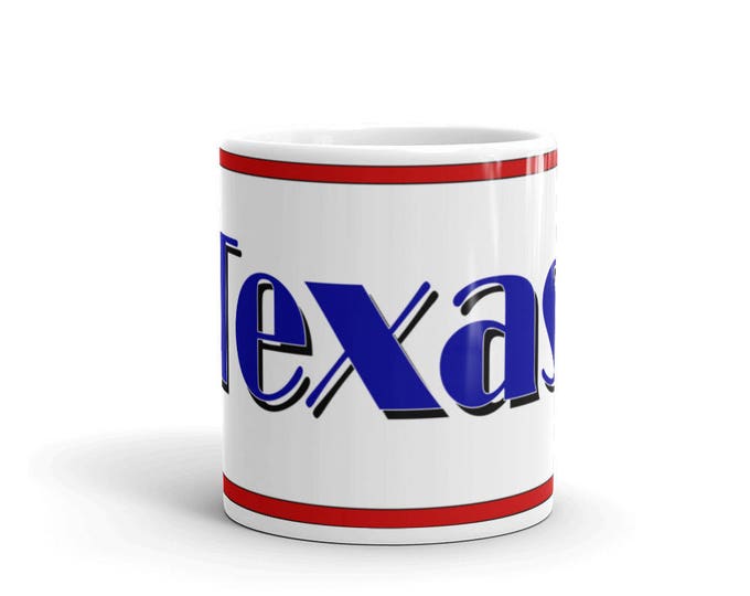 Texas State Mug, Texas State Keepsake Mug, Texas State Memorial Mug, Texas Pride Mug, Texas Coffee Mug