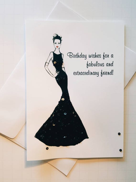 Items similar to Birthday Card * Fabulous Birthday Card, Fashion ...