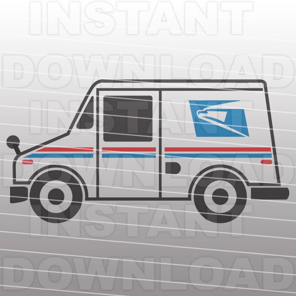 Mail Truck SVG FilePostal Truck SVGPost Office SVG.svg