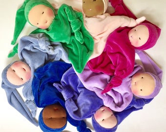 Waldorf doll, soft doll, Made to order, Custom Blanket Doll, Baby shower gift, waldorf toy, cloth doll, rag doll, natural doll, for infants