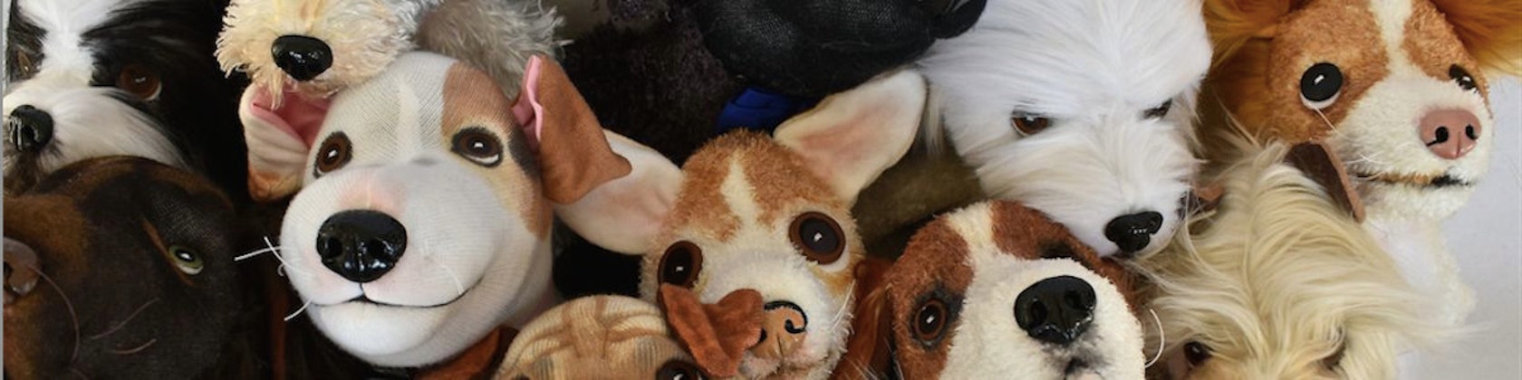 stuffed dog replicas