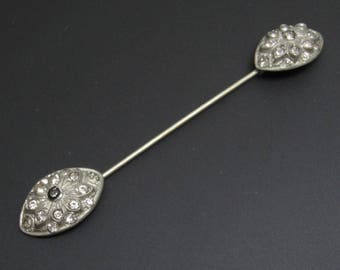 Art Deco Jabot Brooch Antique Jewelry B8048