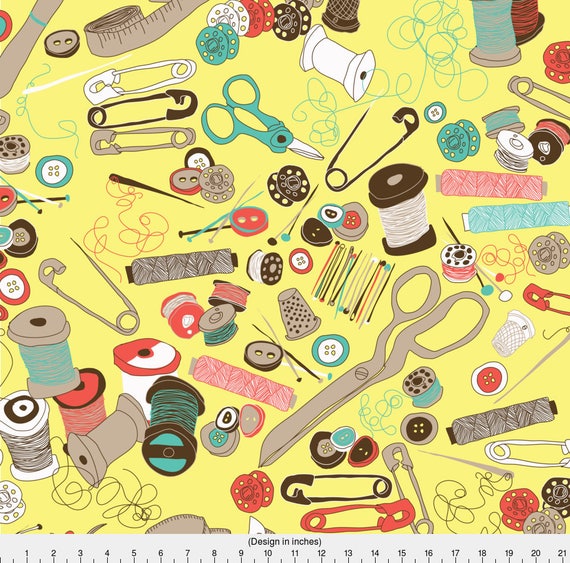 Sewing Notions Fabric Sewthrow By Paulvillegoods Sewing