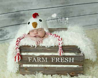 Baby Chick Hat Chicken Hat Diaper Cover Set Newborn 3m 6m Crochet Rooster Fuzzy Photo Prop Baby Clothes Boy Girl SOFT Halloween Costume