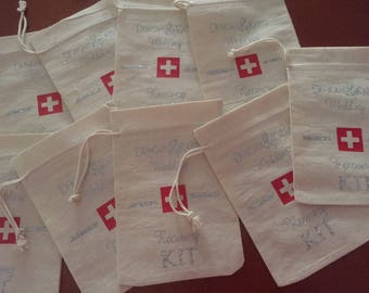 Hangover Kit Bags Set of 5-Recovery Kit-Party Favours-Bridal Shower-Hangover Survival Kit-DIY Bridesmaid Gift-Hens Party