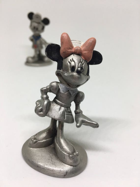 mickey mouse pewter figurines