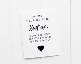 Will You Be My Bridesmaid Printable - 4 x 6 size