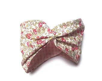 Reversible fabric Cuff Bracelet * flowers *.