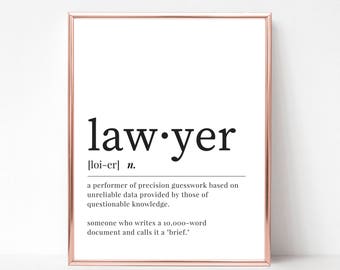 Lawyer print | Etsy