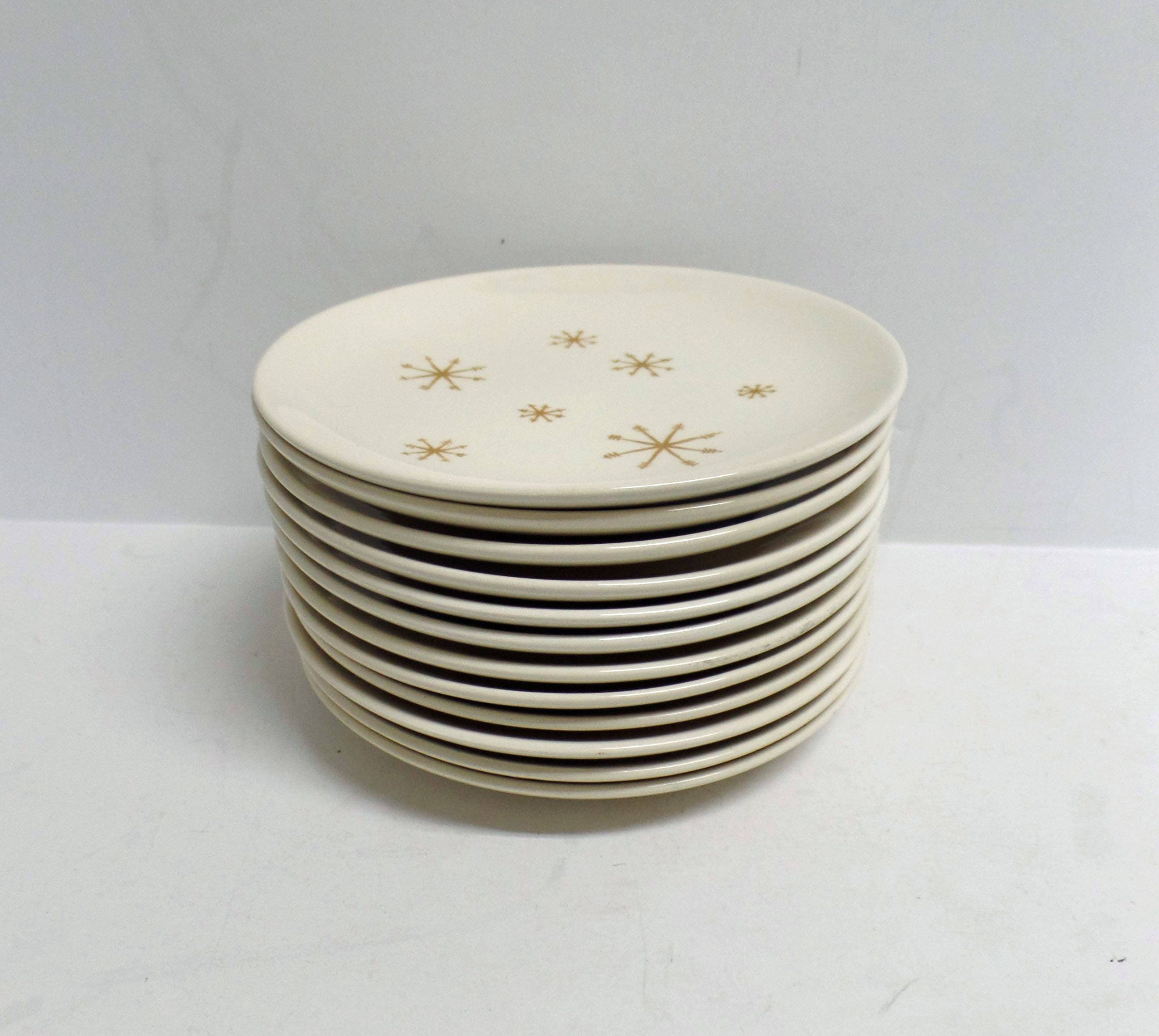 Star Glow plates Royal China Ironstone mid century atomic starburst ... Star Glow plates Royal China Ironstone mid century atomic starburst ...