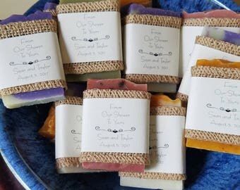 30, 1 oz soaps, rustic wedding, soap favors - small soap bar, wedding favors, shower favors, handcrafted soap, natural soaps, party favors