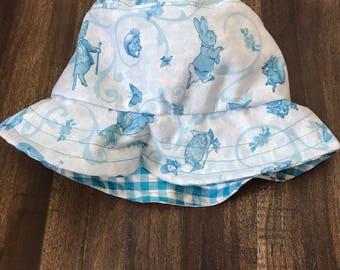Handmade Beatrix Potter Baby Bucket Hat (6-12 months)