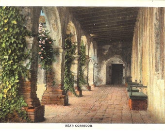 Courtyard At Mission San Juan Capistrano California 8X10