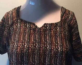 Handmade sheer kaftan/tunic.
