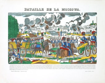 Pellerin-Bataille De La Moscawa-1912 Woodblock