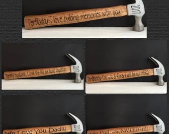 Fathers Day Gift Custom Hammer for Daddy Gift Personalized Dad Hammer Dad Gift Building Memories Father Gift Hammer We Love You