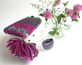 SALE - 25% Off! Purple Glasses Case. Eyeglasses Case. Eyeglasses Holder. Sunglasses Case. Reading Glasses Case. Spectacles Case.