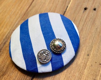 SALE- Blue and White fascinator