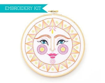 Embroidery Kit, Hand Embroidery Kit, Embroidery Pattern, Housewarming Gift, Wedding Gift, DIY Kit, Hoop Art, Supply Kit, Needle Craft Kit