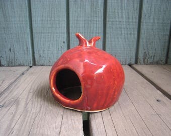 Small Pet Berry House - MADE TO ORDER - Hamster House - Small Reptile Hide - Garden Toad Abode - Little Critter Hide - Aquarium Decoration