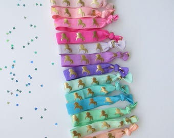 Unicorn Hair Tie - unicorn birthday favor - lularoe hair tie
