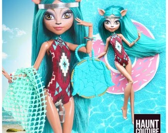 Monster Doll Haunt Couture: "Rain Dance" dress high fashion dress clothes