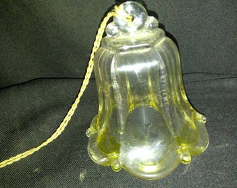 Vintage glass hanging bell