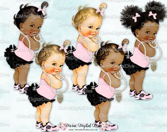 Ruffle Pants Natural Hair Pony Tails Afro Puffs African