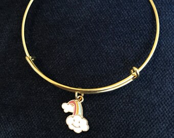 Rainbow Bangle Rainbow Bracelet Rainbow Jewelry