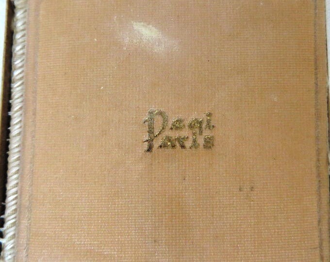 Vintage Square Compact - Pegi Paris Gold Tone Makeup Case, 1950s Accessories, Collectible Compact