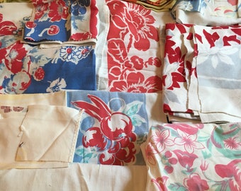 Vintage tablecloth cutter and scrap lot