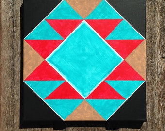 Southwestern Delight Quilt Block Interior Wall Art