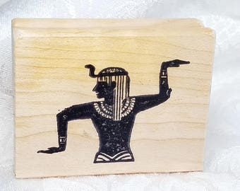 Egyptian Rubber STamp, King Tut Stamp, Craft Altered Art Rubber STamp, Egyptian Stamp, Isis Stamp, Craft, Card Making, Egypt, Art Journal