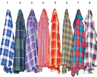 Buy TWO Get One FREE - Premium Vintage Large Flannel Shirts - Unisex Large - You Pick Your Flannel!
